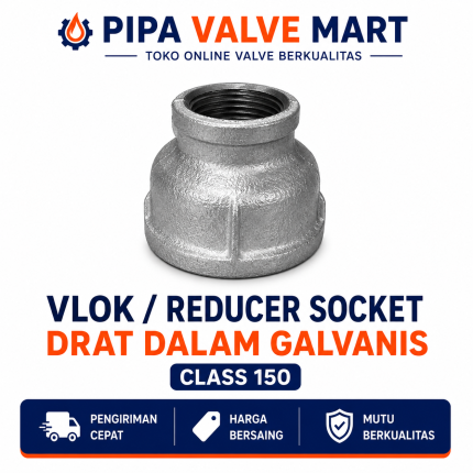 Vlok / Reducer Socket Galvanis Class 150 1-1/4" - 2-1/2"