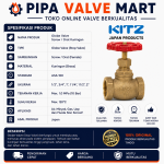 Globe Valve KITZ Screw/Drat Kuningan ASA 100 - Image 2