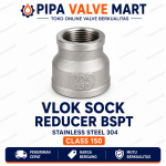 Vlok Sock / Reducer SS304 Class 150 BSPT 2-1/2" - 3"