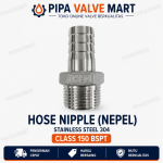 Hose Nipple (Nepel Selang) SS304 Class 150 BSPT