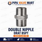 Double Nipple Drat SS304 Class 150 BSPT