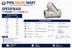 Y-Strainer SS316 Class 800 BSPT - Image 2